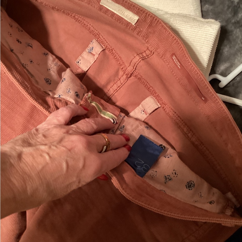 Pilcro Rust Brown Corduroy Pants Wide Leg, Crop - Picture 4 of 4